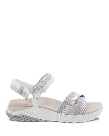 Chaussures de Marche Dansko Racquel Herringbone Webbing Femme Grise | FR 659MQZ